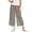 Black, variant on Umfun Girls Pants Girls Gingham Wide Leg Pants Lace Trim Elastic Waist Casual Cropped Trousers for School and Daily Wear