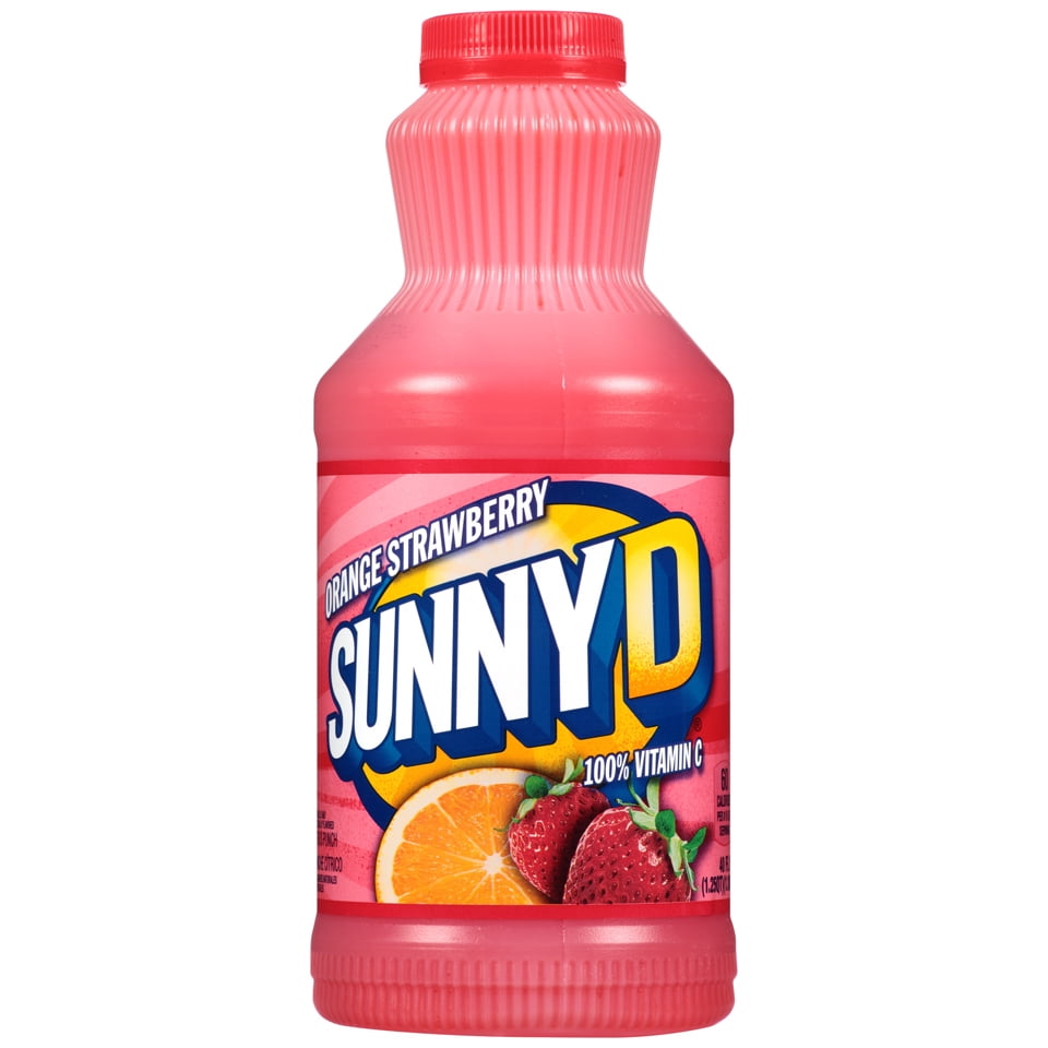 Sunny D Juice Orange Strawberry Punch, 40 Fl. Oz.