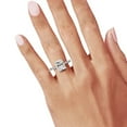 thumbnail image 6 of Eclet Jewels Forever Diamond Ring for Women's - 2.2 Ct Radiant Cut Diamond Rings - 14K White Gold Over Rings - Engagement Wedding White Diamond Rings - Engagement Surprise Diamond Ring for Women's, 6 of 9