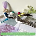 thumbnail image 5 of Ksopiavobs 4pcs Mixed Colors Artificial Feathered Birds 6inch Clip on Sparrow Bird Ornaments for Christmas Tree Decoration Wreath Craft Garden Home Decor Party Accessories, 5 of 6