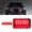 Red, variant on YAHHU 4PCS 12 Strobe LED White and Yellow Light Hazard Beacon Emergency Flashing Side Marker Light Bars Warning Signal Towing Truck Lamp 7.09 inches / 18 cm