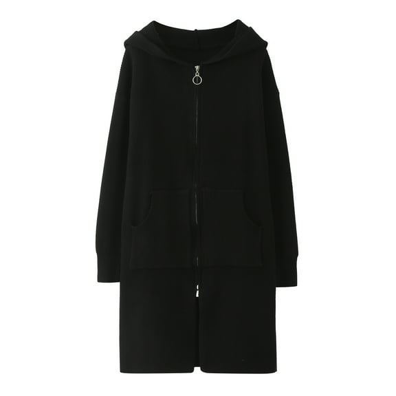 Sngxgn Girl's Dresses Button up Long Sleeve Casual Sundress A-line Dress(Black,150)