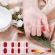 thumbnail image 5 of Tiras de esmalte de uñas de gel semicurado, tiras de envolturas completas para uñas de gel, pegatinas para uñas de gel, 5 of 5