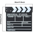 thumbnail image 2 of Director Video Scene Clapperboard TV Movie Clapper Board Film Slate Photography Prop Black White, 2 of 9