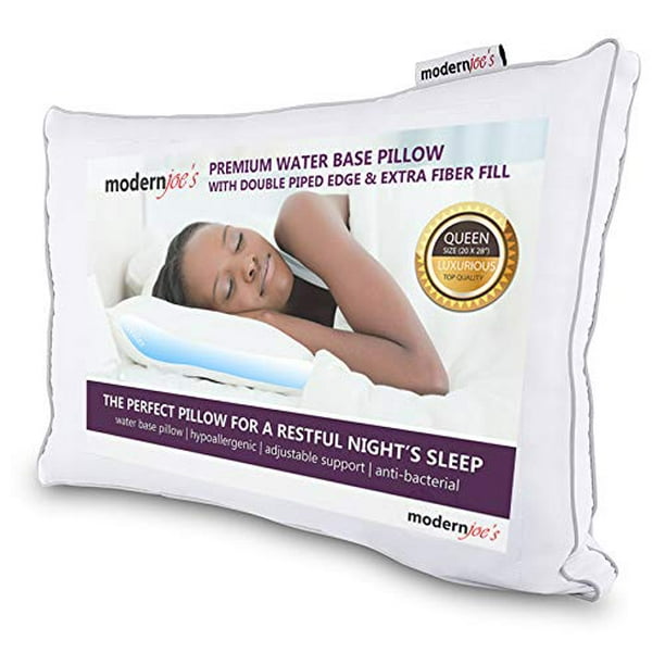 MODERNJOES Luxurious Water Pillow Queen Size with Double Piped Edge Fully Adjustable