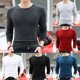 thumbnail image 5 of Mens Long Sleeve Muscle T Shirt Crew Neck Slim Blouse Activewear Tops Undershirt, 5 of 8