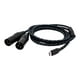 thumbnail image 2 of Cable convertidor tipo C a 2 XLR de 3 pines USB a doble XLR USB C a doble XLR macho 150 centímetros, 2 of 9