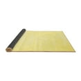 thumbnail image 2 of Ahgly Company Indoor Square Solid Yellow Modern Area Rugs, 4' Square, 2 of 4
