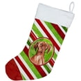 thumbnail image 2 of Carolines Treasures CK4095CS Vizsla Christmas Candy Stripe Christmas Stocking, 2 of 3