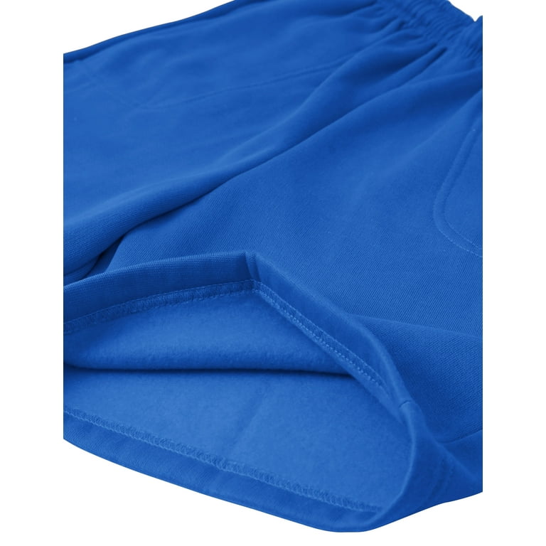 Mens Sweat Shorts Brushed Fleece Lightweight Shorts with Pockets