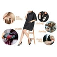 thumbnail image 5 of TOPTIE Hair Grooming Smock Jacket, Haircut Cape Apron for Dog Groomers Nail Spa Salon-Black-L, 5 of 5