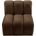 thumbnail image 4 of Meridian Furniture Arc Brown Velvet Straight Chair, 4 of 6