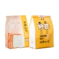 thumbnail image 1 of Billuyoard 50 pack/lote bolsa para tostadas en rodajas borde prensado en caliente hecho a mano y bolsa autosellante de ventana transparente Organizadores de utensilios de cocina amarillo trompeta, 1 of 6