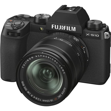 Fujifilm X-S10 Mirrorless Digital Camera XF18-55mm Lens Kit - Black