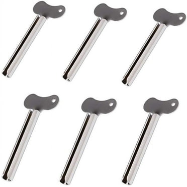6 pieces tube extractor metal tube tube press tube wrench tube squeezer toothpaste squeezer tube winder household helper for hair gel hand cream for bathroom use