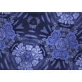 thumbnail image 1 of Ahgly Company Machine Washable Indoor Rectangle Transitional Lapis Blue Area Rugs, 2' x 5', 1 of 7