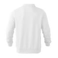 thumbnail image 3 of XAOWF Men'S Quarter-Zip Casual Sweatshirt Long Sleeve Turndown Collar Loose Fit Stylish Comfort Pullover Everyday Wear 2025 Autumn Versatile Trendy Tops, 3 of 9