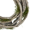 thumbnail image 4 of Northlight 8" White Twig and Green Moss Artificial Spring Wreath, 4 of 6