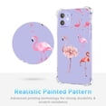 thumbnail image 5 of Flamingo Collage Clear Case for iPhone 12 Mini,Aesthetic Art Design Case for Men Women,Unique Soft Transparent TPU Bumper Case Cover, 5 of 5