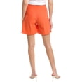 thumbnail image 3 of HL Affair womens  Pleated Short, m, Orange, 3 of 3