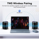 thumbnail image 3 of Altavoz Bluetooth Portátil con Luces Negro, IPX7 Impermeable, Sonido Potente, Bluetooth 5.3 y TWS, Entrada AUX/TF - Ideal para Exteriores, 3 of 6