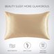 thumbnail image 5 of Moyic 2 uds funda de almohada de satén de seda Artificial funda de almohada para dormir en el hogar Juegos de cama tres, 5 of 6