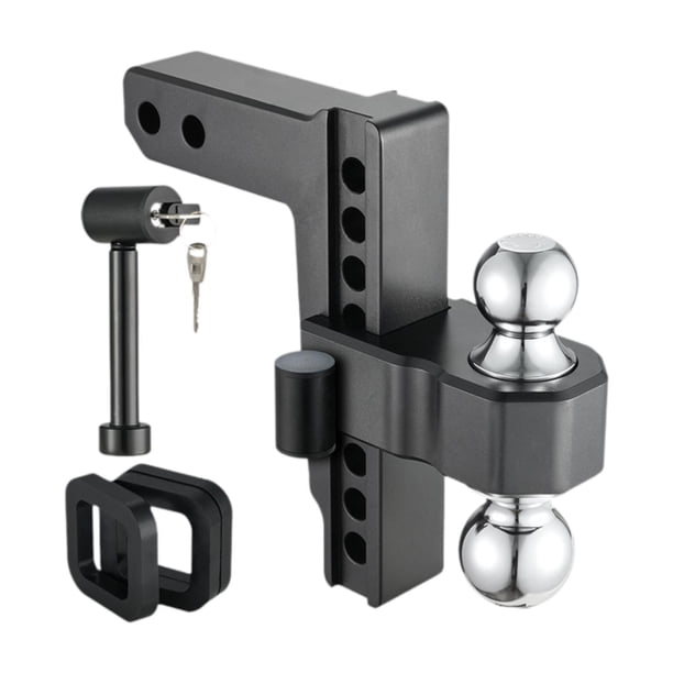 Soporte de bola de enganche de remolque para 2 pulgadas. Versátil, fácil de instalar, repuesto resistente, accesorios ajustables. 8 pulgadas