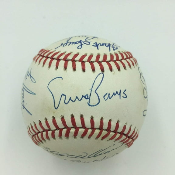 Chicago Cubs Hall Of Fame Legends Signed Baseball 16 Sigs Ernie Banks PSA DNA