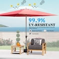 thumbnail image 7 of Domi Outdoor 11.32'×8.69' Outdoor Patio Market Umbrella with Aluminum Pole, UV-Resistant Canopy, Wind Vent, Tilt & Crank System—Ideal for Patio, Garden, Deck, Pool, Outdoor Dining, 7 of 7