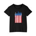 thumbnail image 2 of MKOSPLRT 3-10 Years American Flag T Shirt for Kids Short Sleeve Crew Neck USA Flag Shirts Lightweight Holiday Party Tshirts for Girl Boy, 2 of 8