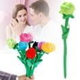 thumbnail image 2 of Plush Artificial Rose Bouquet - Foldable Faux Flower Stems for Home Decor, Wedding, Valentine’S Day, And Fall Flowers Artificial for Decoration, Easy to Arrange And Maintain. Harlik, 2 of 9