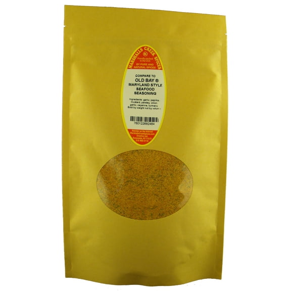Marshalls Creek Spices MARYLAND STYLE SEAFOOD SEASONING NO SALT (COMPARE TO OLD BAY Â®) 11 oz. Kraft Stand Up Pouch ECO Friendly Recyclable Mailer