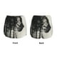 thumbnail image 3 of Balery Double Exposure Cat Forest Pantalones cortos deportivos para mujer con forro y dos bolsillos, elásticos, para entrenamiento, gimnasio, yoga-XX-Large, 3 of 7