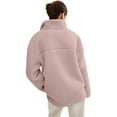 thumbnail image 5 of Winter Maternity Clothes Maternity Winter Clothes Baby Wearing Jacket Baby Wearing Jacket Women Winter Warm Fleece Maternity Coats Full Zip 3 In 1 Babywearing Jackets Pregnancy Clothes, Pink-M, 5 of 5