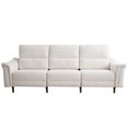 thumbnail image 5 of Harkawon 97.2" Modern Sectional Sofa Couch for Living Room, Comfy 3-Seater Chenille Fabric Couch, Curved Wide Armrest & Removable Cover, Beige, 5 of 5