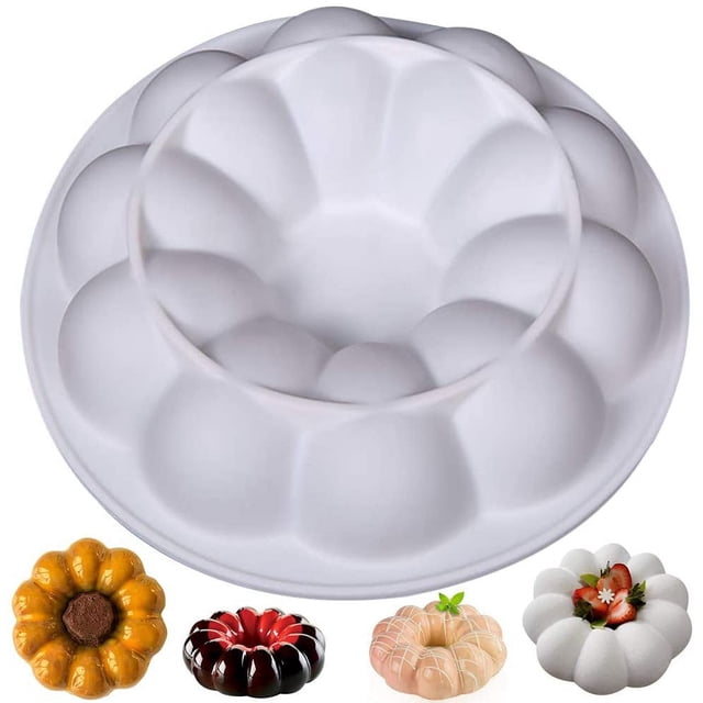 Molde de silicona en espiral para pasteles, molde de silicona para hornear, molde antiadherente para pasteles tipo donut, molde de silicona para pasteles, molde para pasteles con forma de
