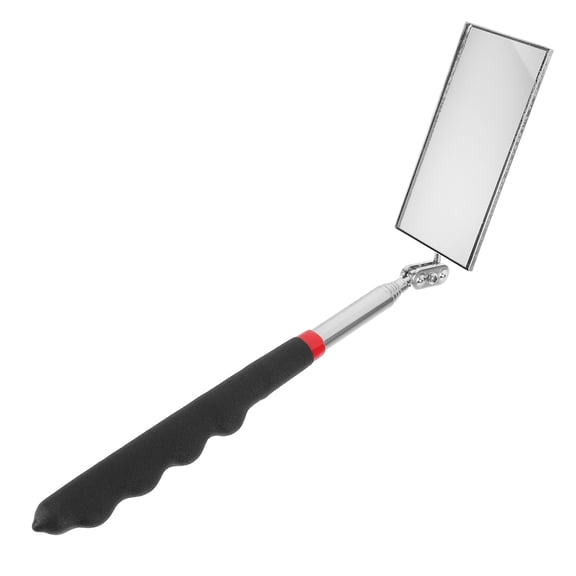 FOMIYES Adjustable Extendable Inspection Mirror with Black Plastic Handle for Auto Repair and Home Use Tool