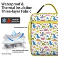 thumbnail image 2 of Dinosaur Lover Insulated Lunch Bag Box Men Reusable Lunch Tote Bag with Side Pocket Portable Lunch Bag Work Camping, 2 of 6