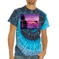 thumbnail image 2 of Wild Bobby, Majestic Dolphins Jumping During Sunset, Animal Lover, Tie-Dye Tees, Evening Sky, Small, 2 of 3