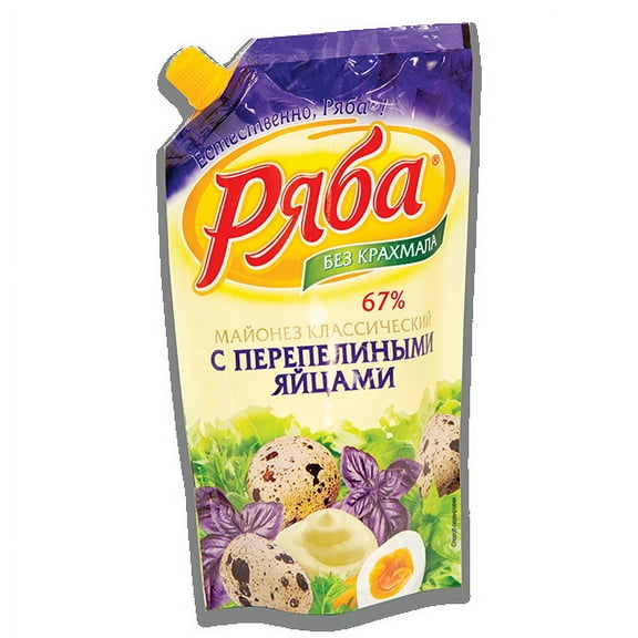 Mayonnaise | with Quail Eggs | Ryaba | 390gr