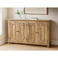 thumbnail image 2 of Bayside Jensen 4-Door Solid Wood Sideboard in Distressed Natural Finish, 2 of 8
