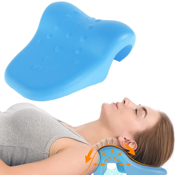 Camilla De Cuello Para Alivio Del Dolor Tmj Relajador De Cuello Y Hombros Dispositivo De Tracci贸n Cervical Almohada Quiropr谩ctica Con Punto De Acupresi贸n Para Corrector De Postura Alineaci贸n De La Co