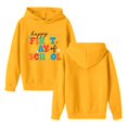 thumbnail image 7 of XAOFW Girls Back To School Hoodies Long Sleeve Letter Print Hooded Sweatshirt Loose Fit Pullover Hoodies For First Day Of School Versatile Top 9-10 Years, 7 of 7