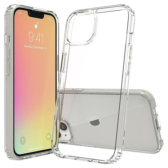 Xpm Case for Apple iPhone 13 Pro Max (6.7") Hybrid Transparent Clear Acrylic Back Hard PC & TPU Bumper Extra Shock-Absorb Cover for iPhone 13 Pro Max - Clear