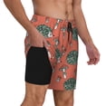 thumbnail image 3 of Daiia Hedgehog Mushroom Mens Swim Trunks Swim Shorts Quick Dry Swim Shorts with Mesh Lining Pockets-Medium, 3 of 9