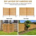 thumbnail image 5 of 2-Panels Air Conditioner Fence for Outdoor Units, 36" W x 44" Privacy Screen Fence Pool Equipment Enclosure, Wood Trash Can Fence Garbage Can Hider Privacy Fence Panel for Outside, 5 of 8