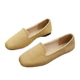 thumbnail image 5 of Miluxas Flats Shoes for Women Slip on Round Toe Comfortable Women's Flats Ballet Flats Shoes Loafers Gold 6(37), 5 of 9