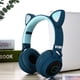 thumbnail image 3 of Audífonos Bluetooth Diadema 3.5 VIMI Con Orejas De Gato Luz LED Radio Azul Marino, 3 of 4
