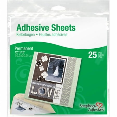 - 3L Permanent Adhesive Sheets, 12
