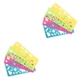 thumbnail image 3 of crativent Pack of 4 Child Portable Drawing Template Ruler Adorable Graphics Symbols Hollow out Stationery Pattern Random 4Pcs 2Set, 3 of 6
